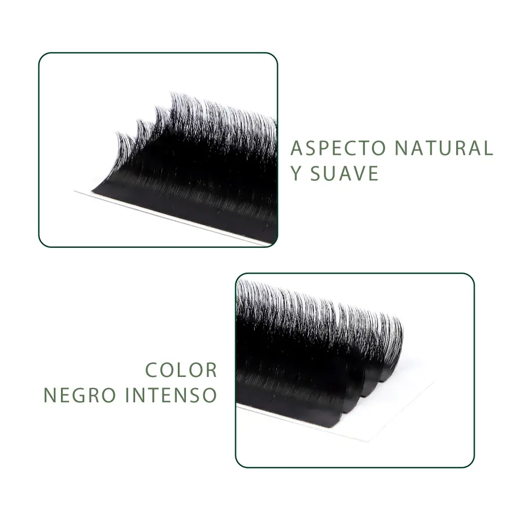 VEKI 0.07 M Naturlige Matte Øjenvippe-Extensions 20 Strips - 7 - Volumen vippe-extensions