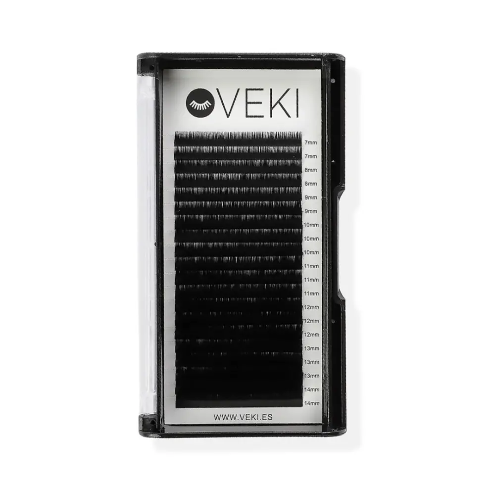 VEKI 0,07 M Zakřivení Přírodní Matné Prodlužování Řas - 1 - Objemové prodlužování řas