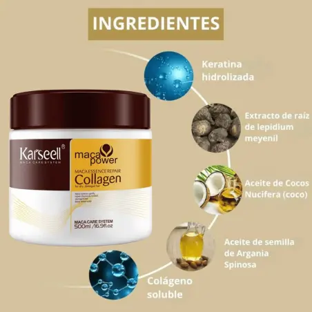 Karseell Маска за коса Maca Collagen 500ml - 5 - Професионална козметика