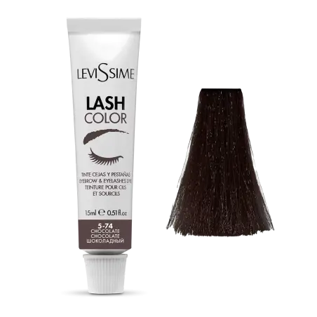 Levissime Lash Color 5-74 Шоколад 15 мл - 1 - Фарба для брів Levissime