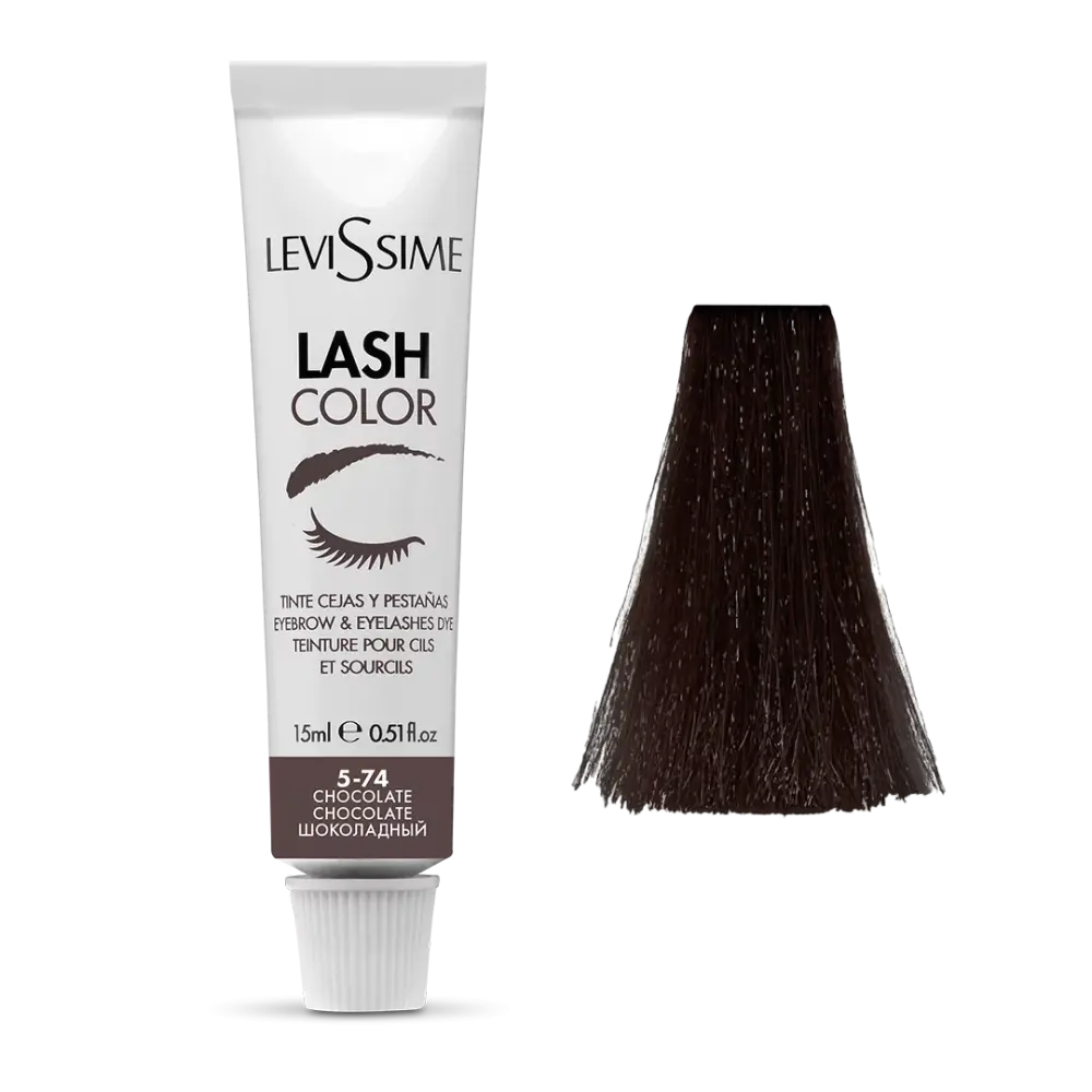 Levissime Lash Color 5-74 Шоколад 15 мл - 1 - Фарба для брів Levissime