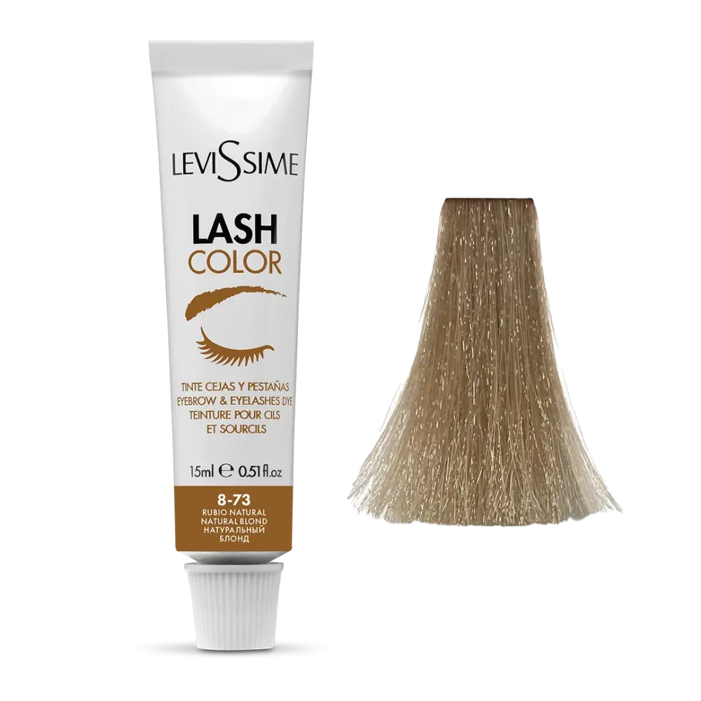 Levissime Lash Color 8-73 Натуральний блонд 15 мл - 1 - Фарба для брів Levissime