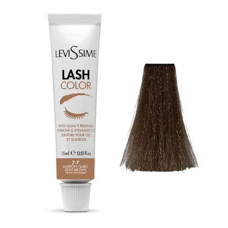 Levissime Lash Color 7-7 Lichtbruin 15ml - 1 - Levissime wenkbrauwverf