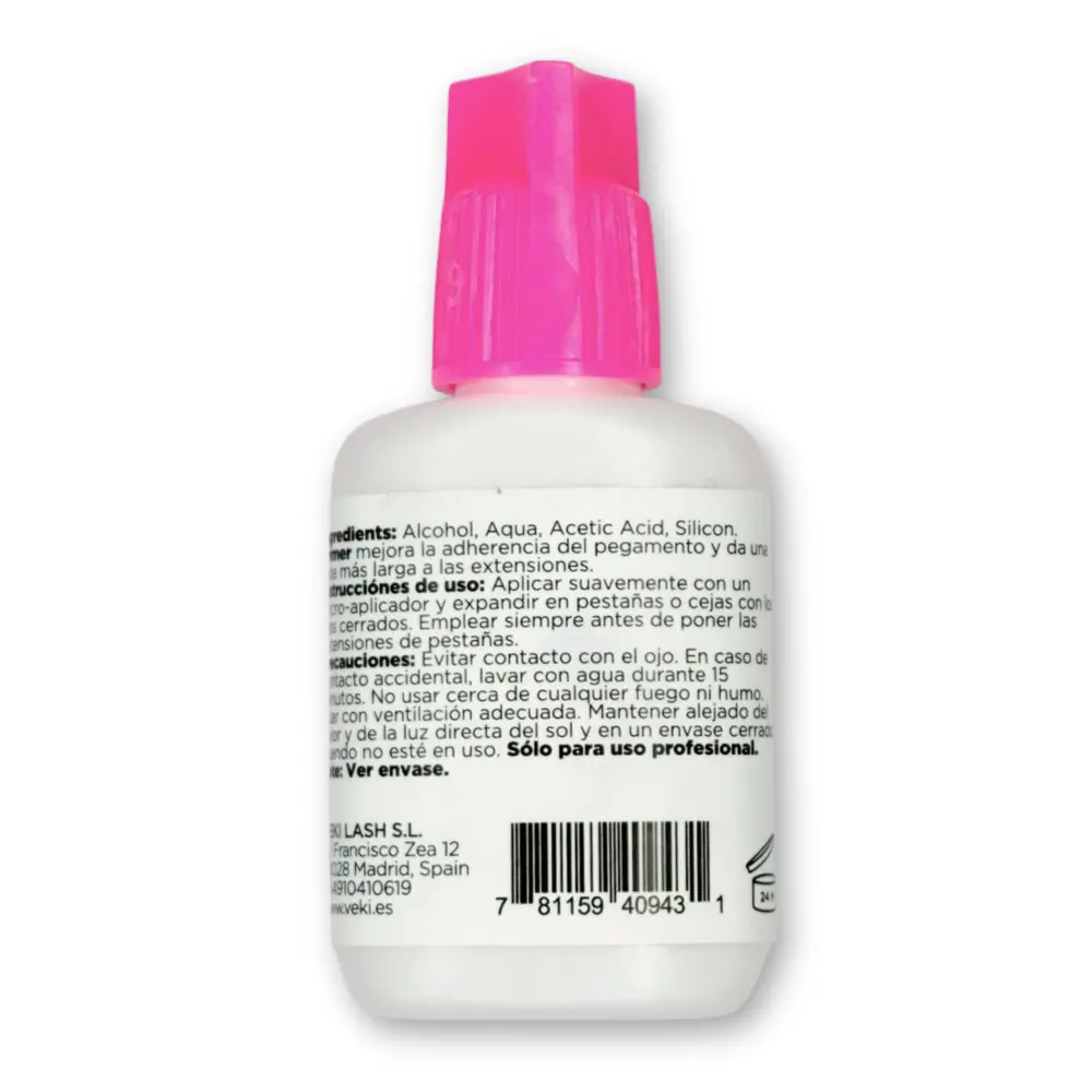 VEKI Primer për zgjatimet e qerpikëve 15ml - 2 - Heqës, Zbutës, Primer dhe Bonder