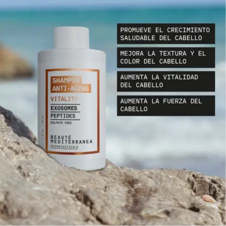 Beauté Mediterránea Шампон Vitality со екзосоми и пептиди 300ml - 4 - Капиларен