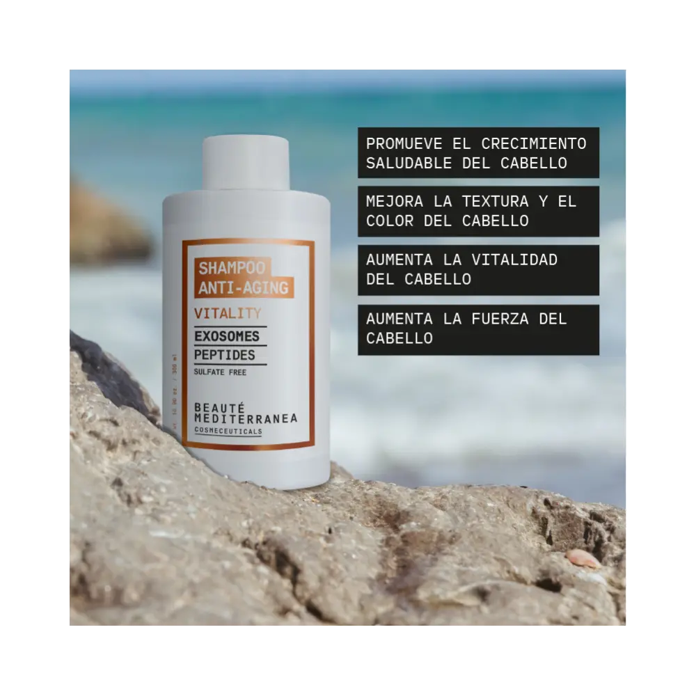 Beauté Mediterránea Шампоан Vitality с екзозоми и пептиди 300 мл - 4 - Капилярен
