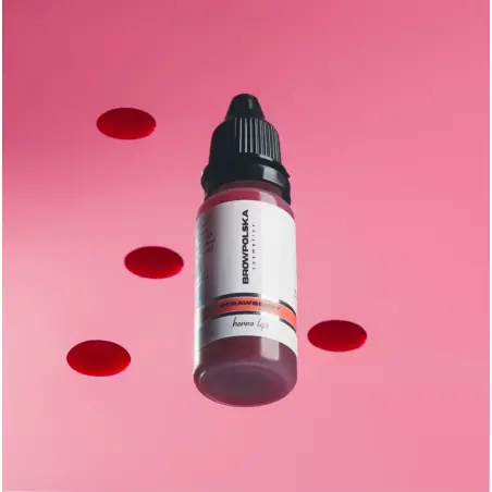 Brow Polska Henna para Lábios cor Morango 10ml - 6 - Henna para Lábios