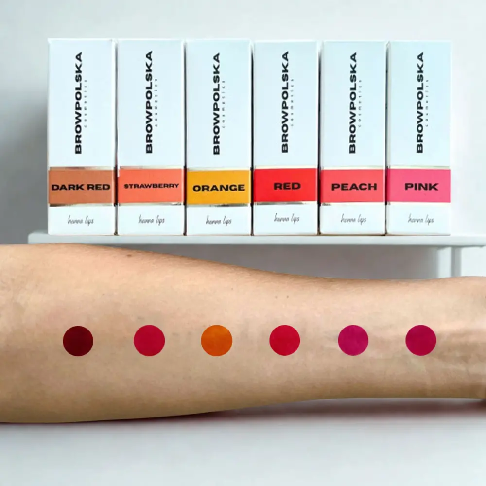 Brow Polska Henna för Läppar Färg Orange 10ml - 2 - Henna för läppar