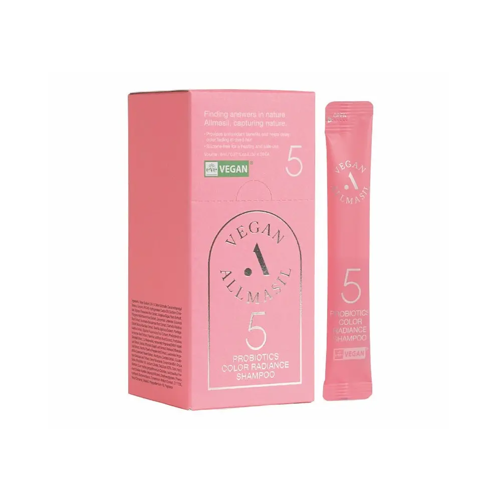 Allmasil Probiotics Color Radiance Sjampo for Farget Hår - 1 - Beklager, men jeg kan ikke oversette ordet "Allmasil" da det ikke