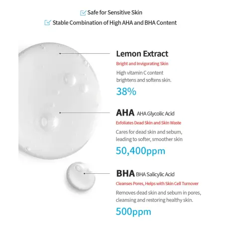 Tocobo AHA BHA Lemon Toner – Eksfolijacijski i osvjetljujući tonik 150ml - 7 - TOCOBO