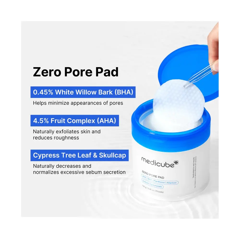 Medicube Zero Pore Pad – AHA/BHA tonizáló korongok 70 db - 2 - Medicube