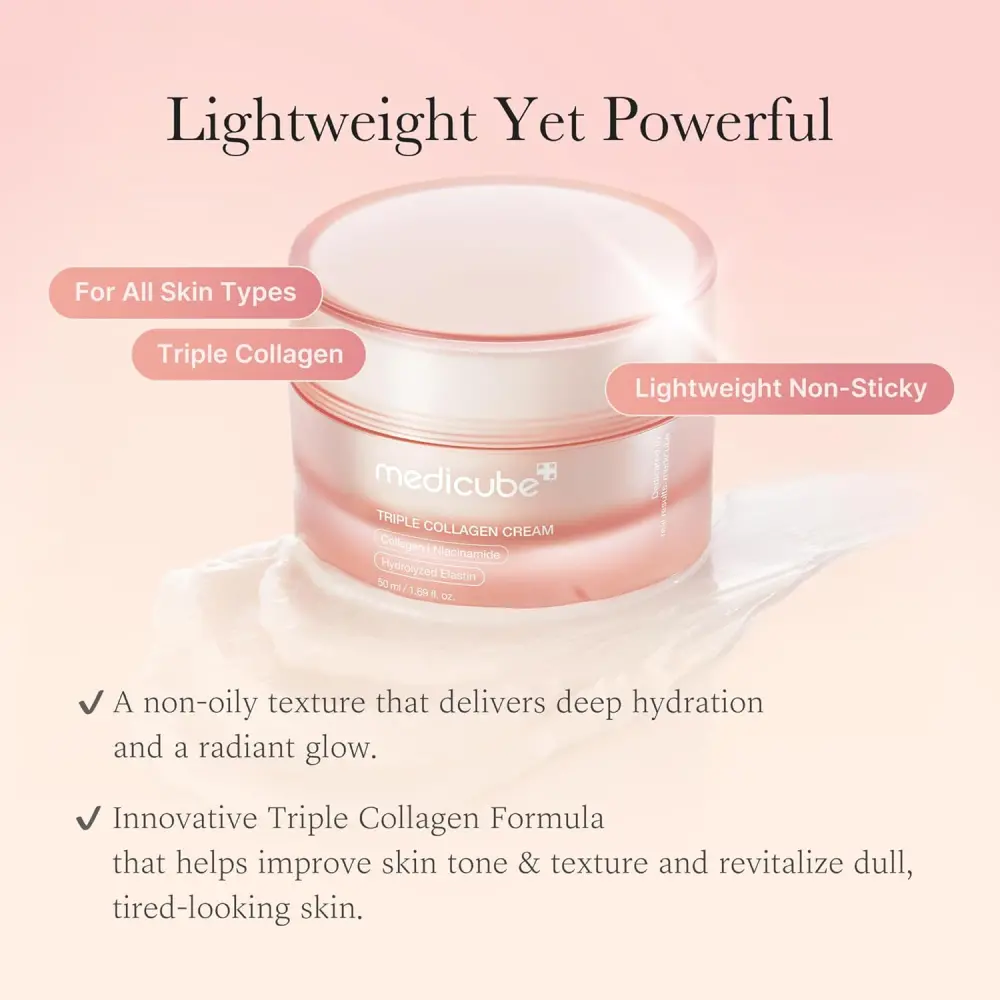 Medicube Triple Collagen Cream 4.0 - Крем с колаген 50 мл - 7 - Медикюб