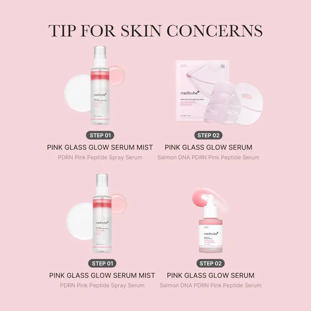 Medicube PDRN Pink Glutathione Serum Mist - Brume faciale 100ml - 3 - Medicube