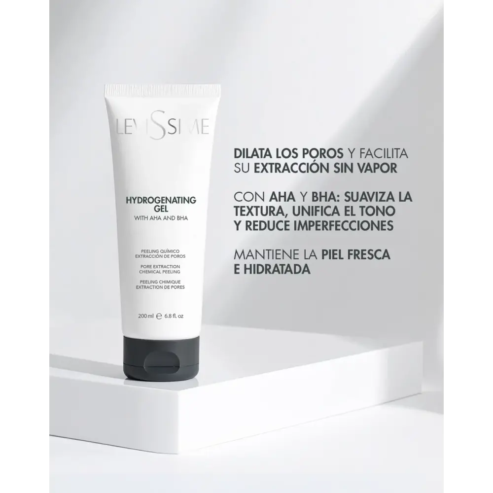 Levissime Hydrogenating Gel - Huokosten kuorinta-aine 200 ml - 2 - Ammattimainen kosmetiikka