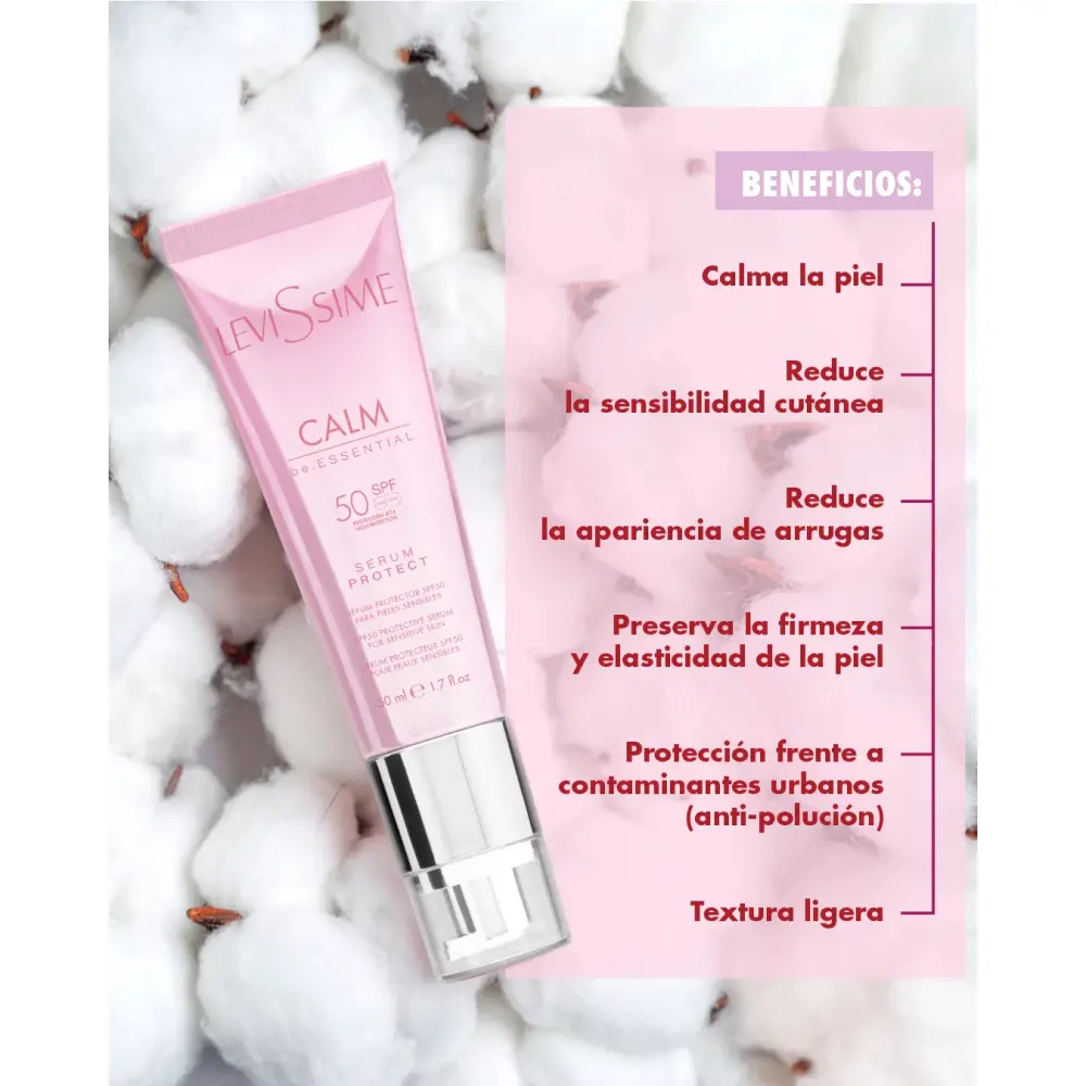 Levissime Calm be.Essential Serum Protector SPF50 para Piel Sensible 50 ml 17,30 € - 3
