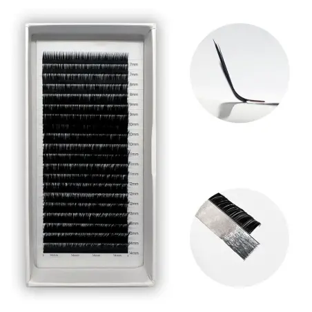 0.07 Curvatura M extensiones de pestañas (20 filas) - 4