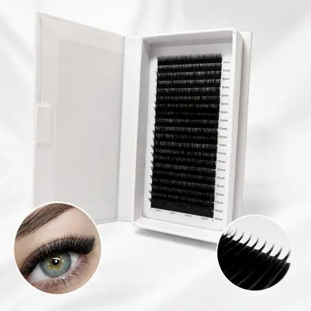 0.07 Curvatura M extensiones de pestañas (20 filas) 8,30 € - 3