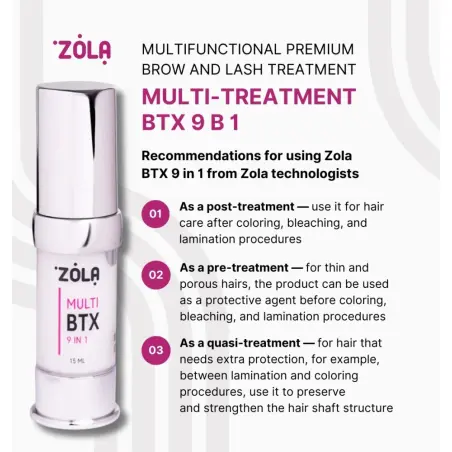 ZOLA Multitratamiento BTX 9 en 1 Cejas y Pestañas 15ml 49,00 € - 5