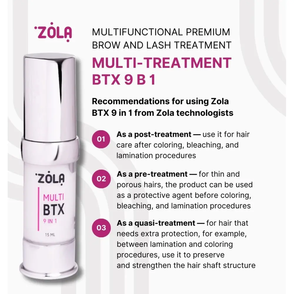 ZOLA Multitratamiento BTX 9 en 1 Cejas y Pestañas 15ml 49,00 € - 5