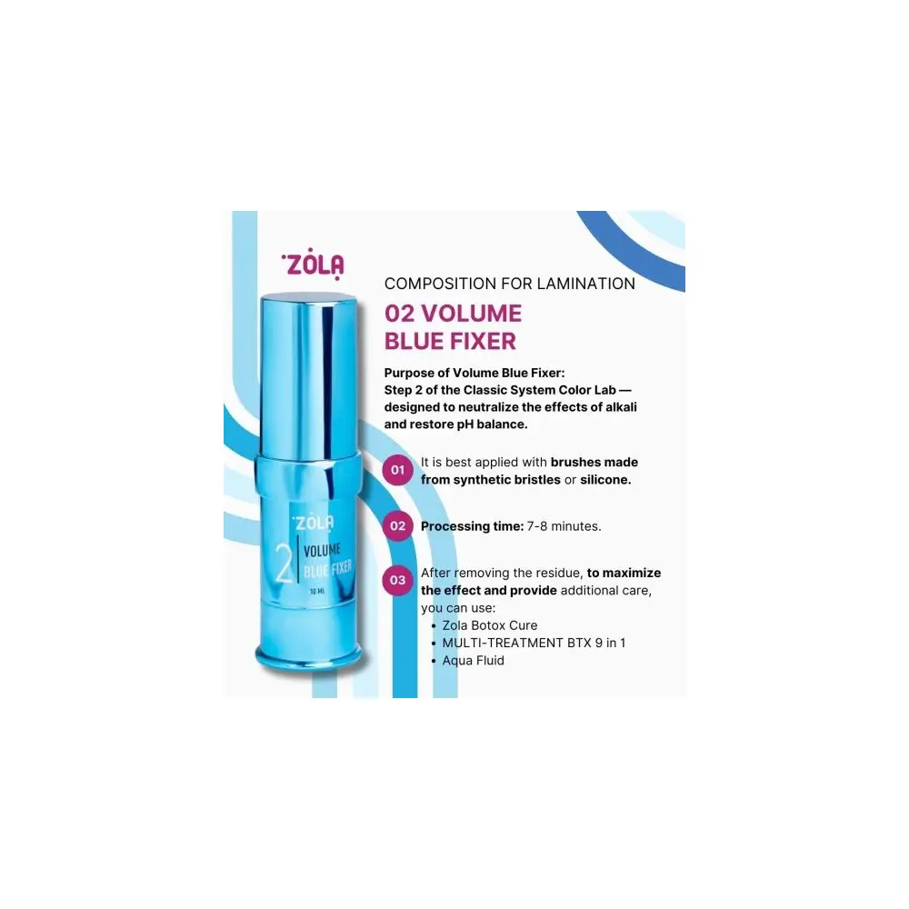 ZOLA Color Lab Volume Blue Fixer 02 Cejas y Pestañas 10ml 25,00 € - 2