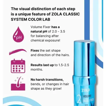 ZOLA Color Lab Volume Blue Fixer 02 Cejas y Pestañas 10ml 25,00 € - 4