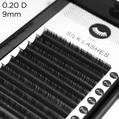 0,20 D-kurve silke vippe-extensions - 3 - Vippeforlengelser hår for hår