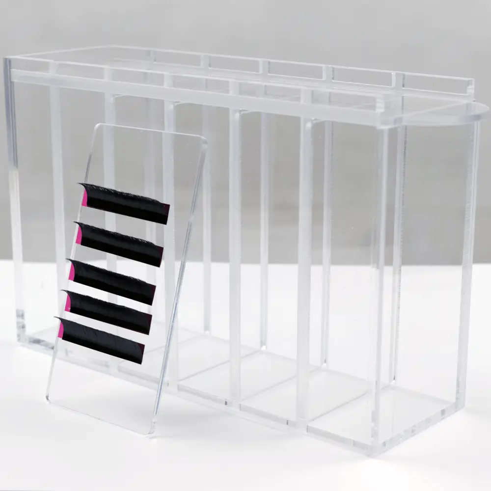 VEKI Caja Organizadora de Extensiones de Pestañas 5 bases - 1 - Herramientas y accesorios