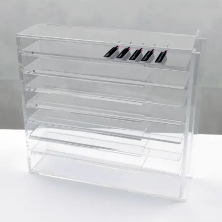 VEKI Boîte Organisatrice pour Extensions de Cils avec 7 Bases - 1 - Outils et accessoires
