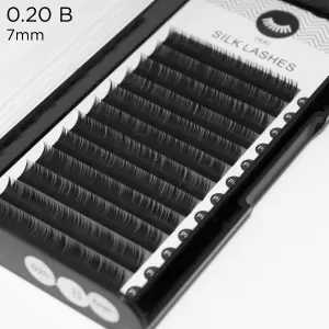 0.07 B-curvatura extensiones de pestañas de seda - 1 - Extensiones de pestañas volumen