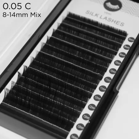 0,05 C böjning silkesögonfransextensioner - 10 - Volymfransförlängningar
