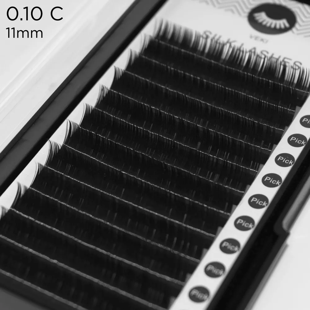 0.10 Extensions de cils en soie c-courbure - 7 - Extensions de cils volume