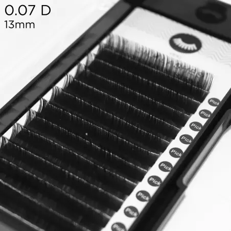0,07 D kreivumo šilkinės blakstienų priauginimo priemonės - 8 - Blakstienų priauginimas apimtimi